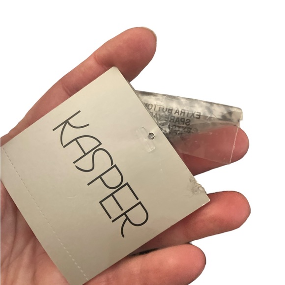 Kasper Vintage Houndstooth Blazer- Black and White-Deadstock-NWT! - Picture 6 of 7